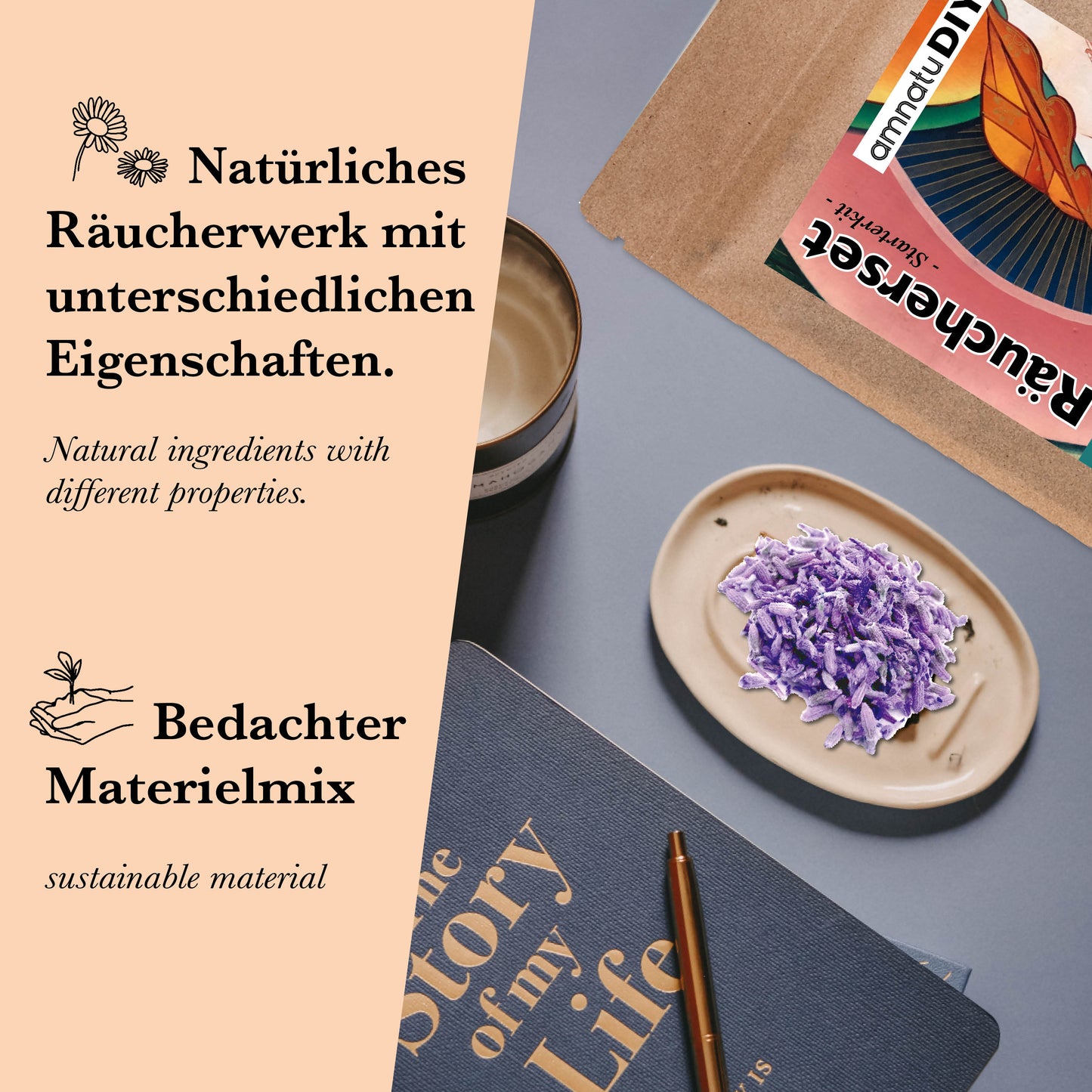 DIY RÄUCHERSET von amnatu- mit Kräutern und Räucherstäbchen # spirituelle Geschenke # hausreinigung # räuchern # ausräuchern