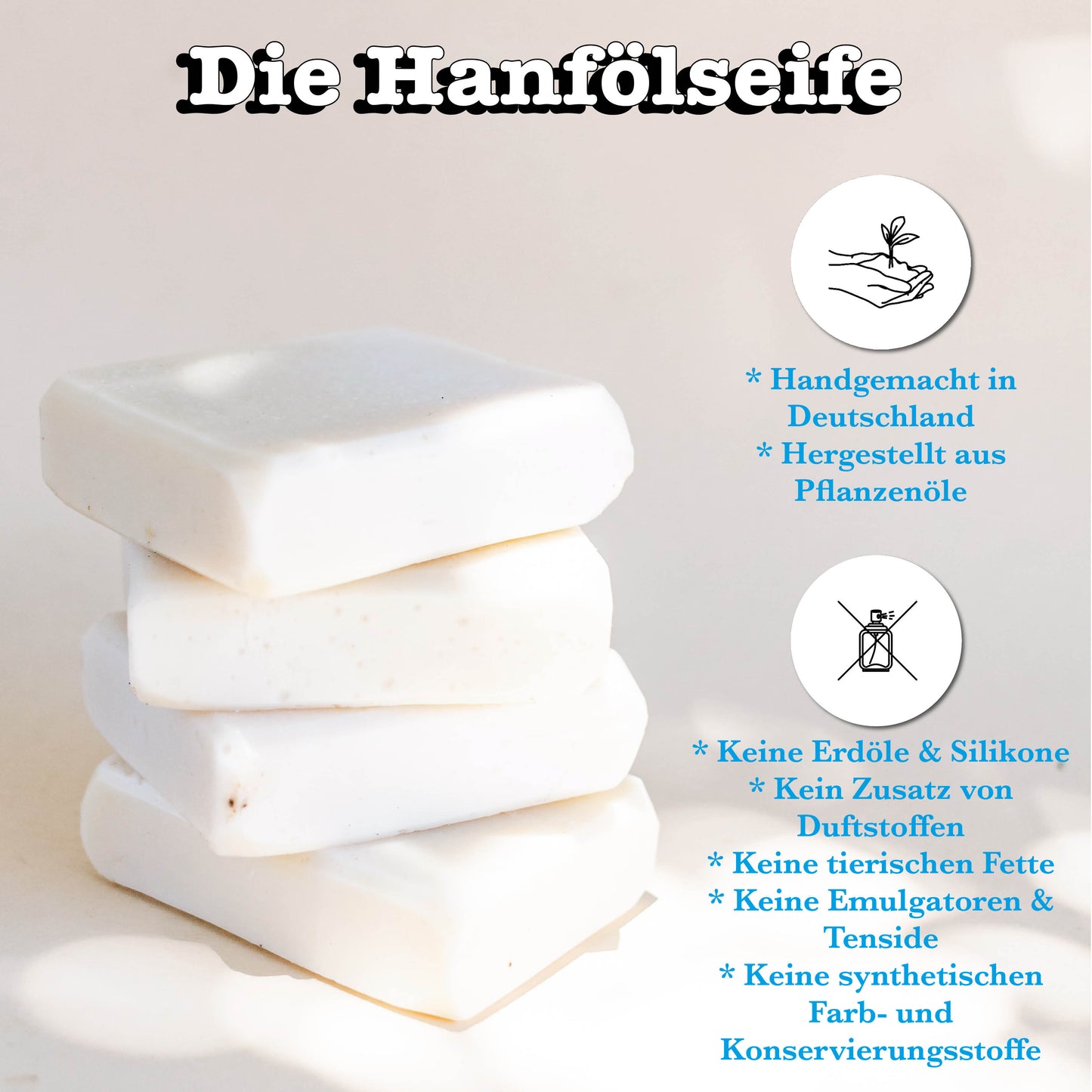 Hanfölseife von spreetherm, inkl. Schwamm als Geschenkset, wunderbar um Danke zu sagen