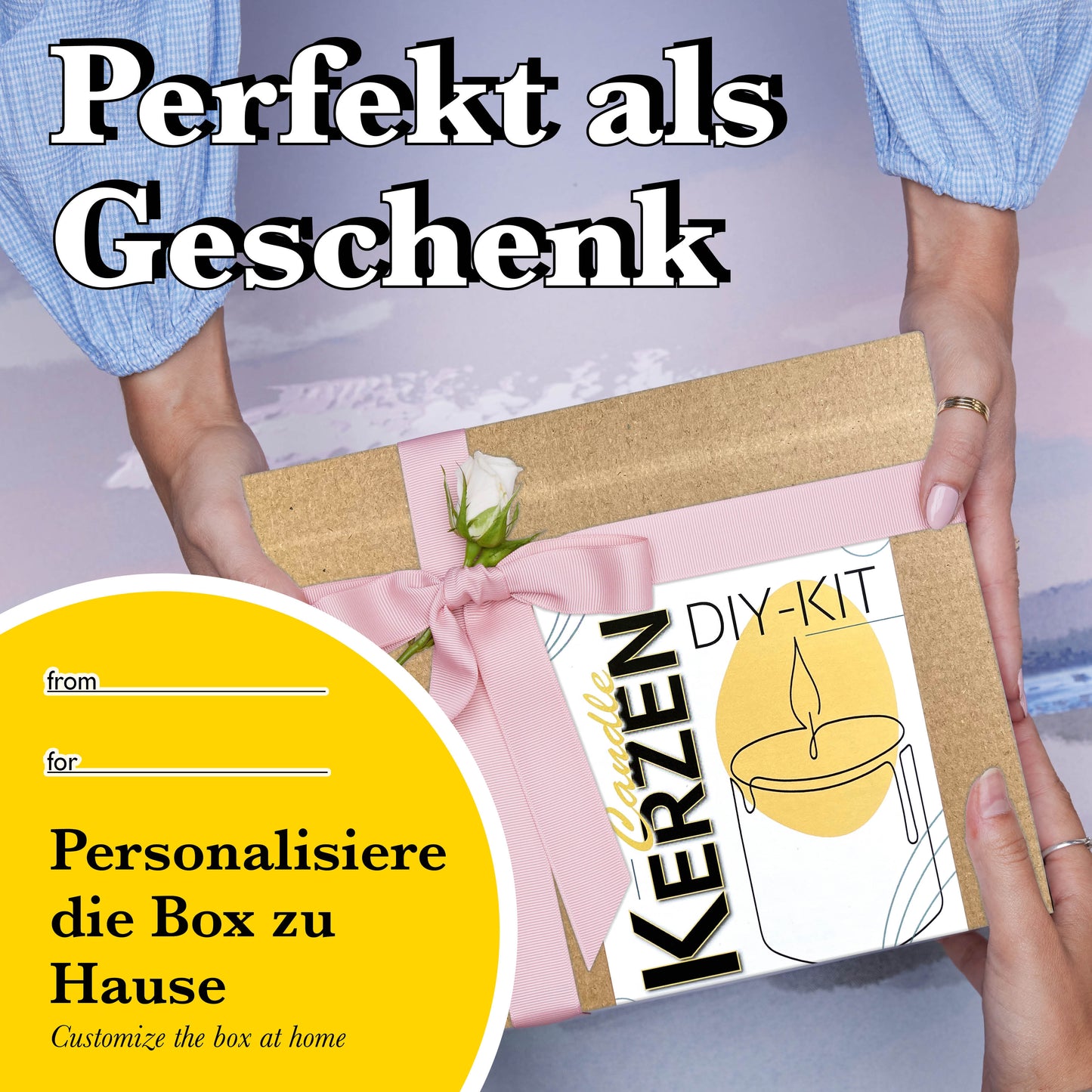 Kerzen Set von amnatu, Dip & Dye DIY Set inkl. Kerzen Tattoos, Kerzenstifte, Kerzen uvm. # kerzen selber machen # Kerzen diy Set # dip dye kerzen