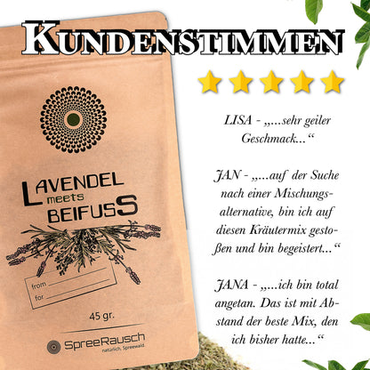 3 x Lavendel - Beifuss Mischung von SpreeRauch, Kräutermischung für Tees und mehr