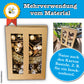 DIY Bastelset für Kinder von amnatu - 100 % Naturmaterialien, ohne Plastik, für viele kreative Möglichkeiten, für Kinder ab 3 Jahren
