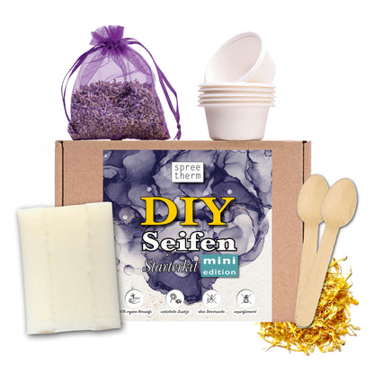 Seife selber machen, DIY Set von spreetherm inkl. veganer Kernseife, uvm. - HIGHLIGHTS: Natürliche Zutaten, unparfümiert