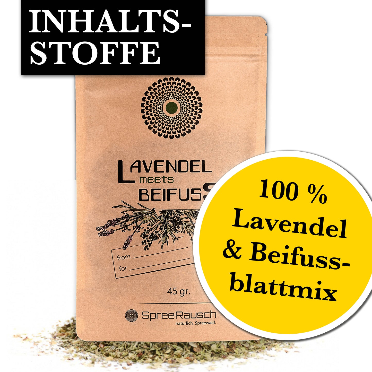 Lavendel Beifuss Tee-Mischung von SpreeRauch, die ORIGINAL Kräutermischung für viele Verwenungsmöglichkeiten