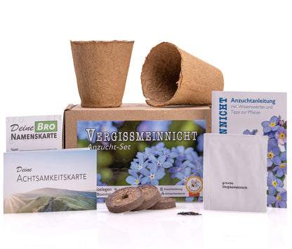Vergissmeinnicht Anzuchtset growbro – Züchte dein Liebessymbol, Geschenkidee